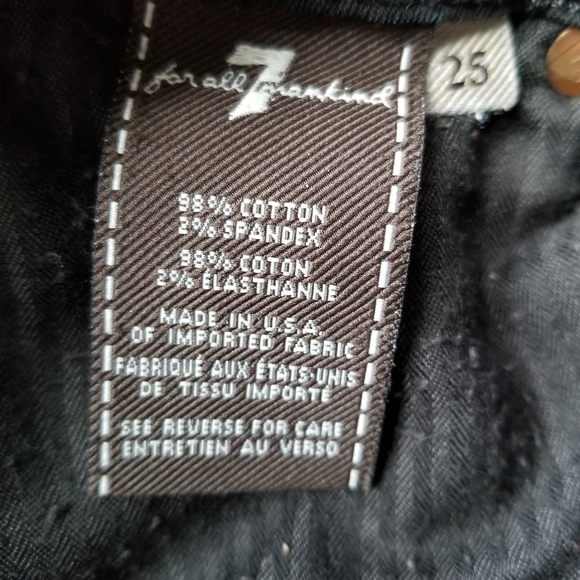 7 For all Mankind black skinny - Picture 8 of 8
